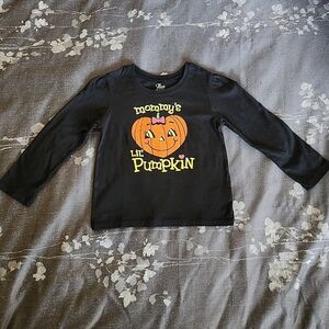 Est 1989 Place Halloween T Shirt Toddler Sz 3T Mommy's Lil Pumpkin Smile Black